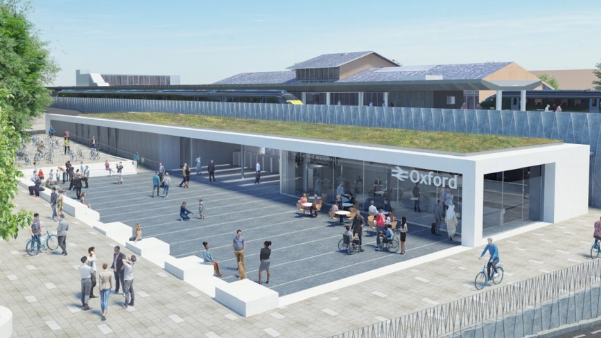 A photo to show the proposed Oxford Station Redevelopment